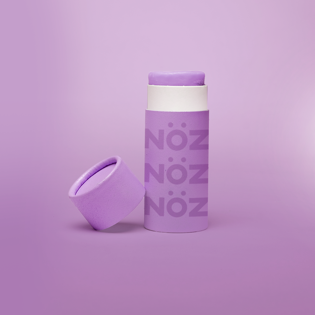 NÖZ stick sunscreen in the color purple