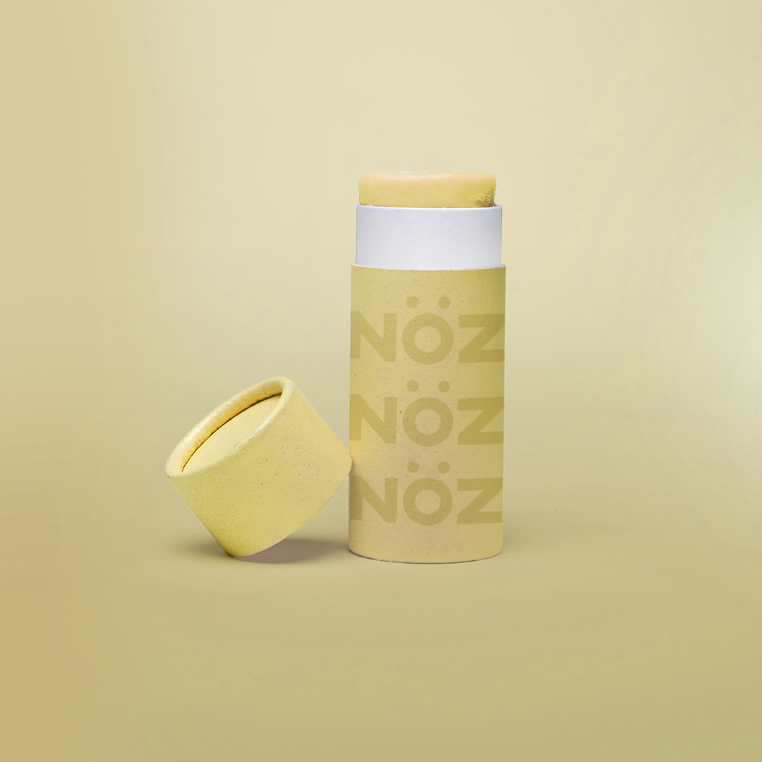 NÖZ stick sunscreen in the color yellow 